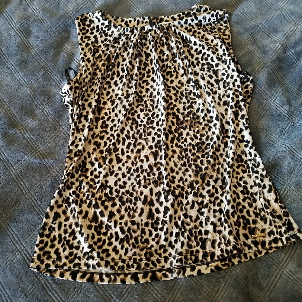 Calvin Klein Leopard Print Blouse